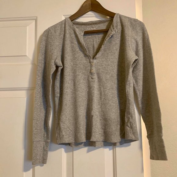 L.L. Bean Tops - Petite thermal henley